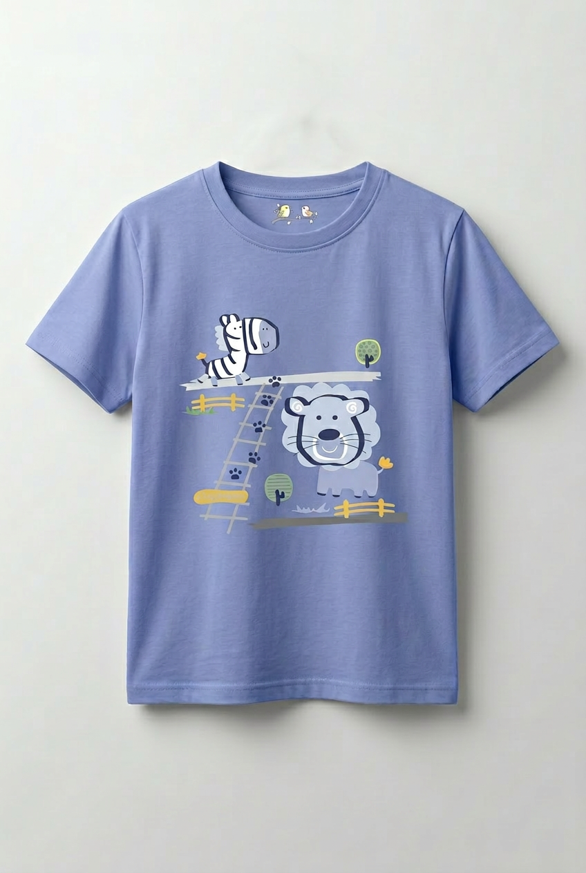 Boys T-Shirt Safari Adventure Theme Print