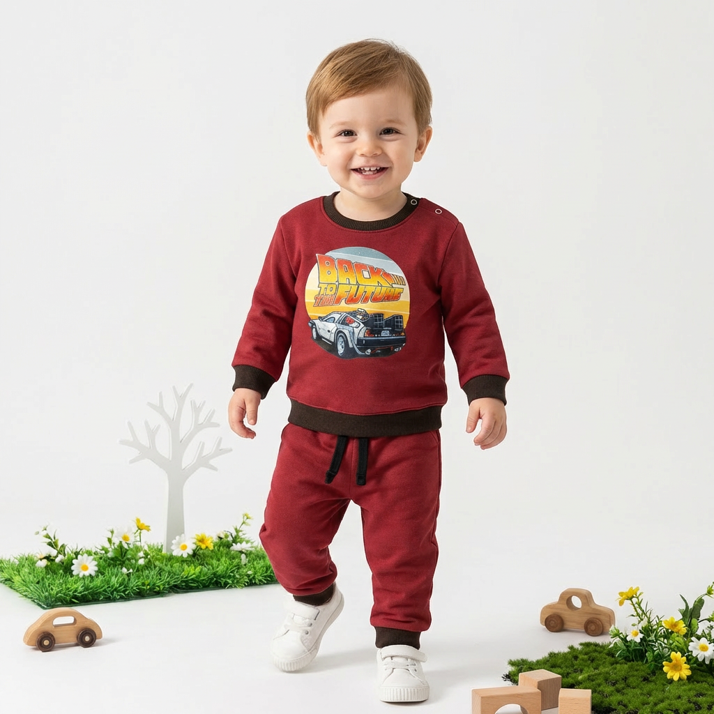 Pajama Suit fleece Back to the future - Little Hug