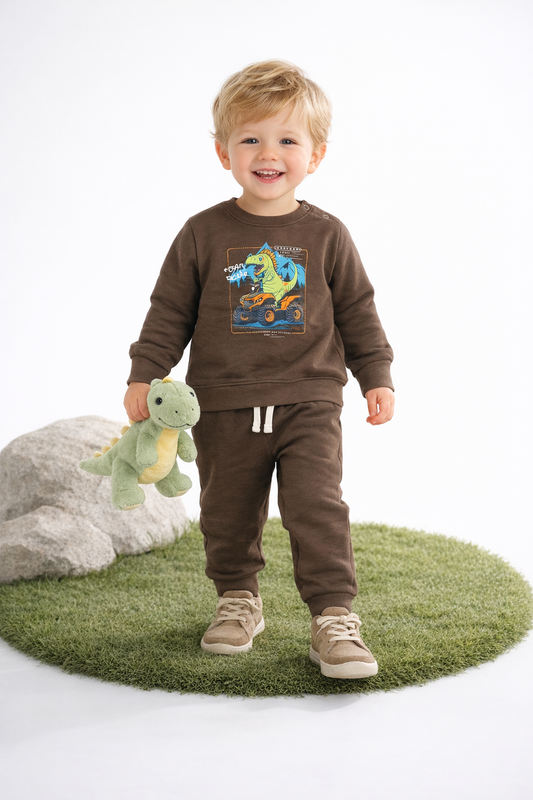 Pajama Suit fleece Dinosaur - Little Hug
