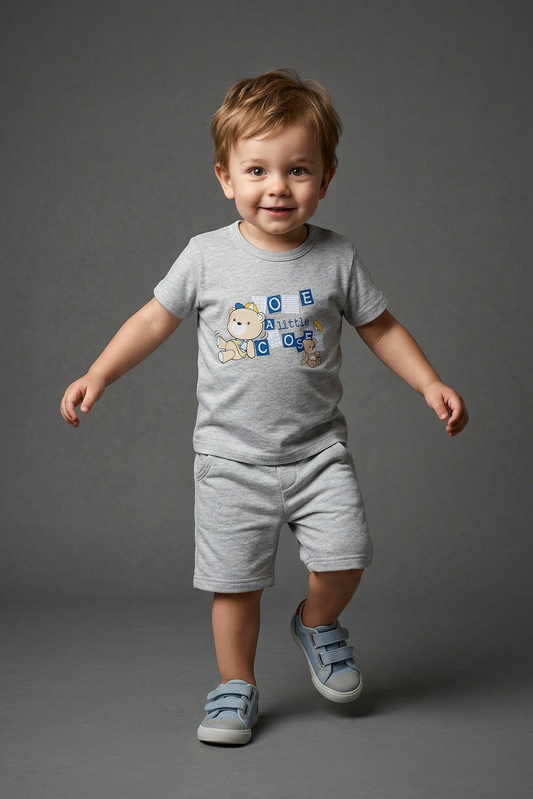 Knicker Suit Bear Print - Little Hug