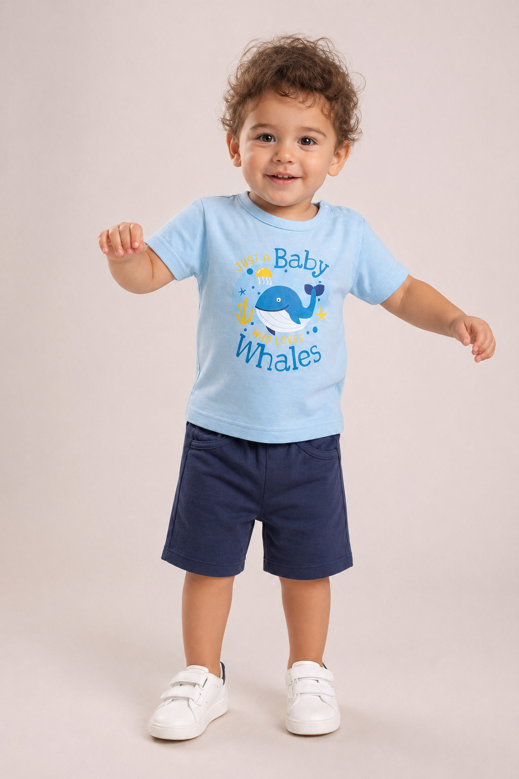 Knicker Suit Baby Whale Print