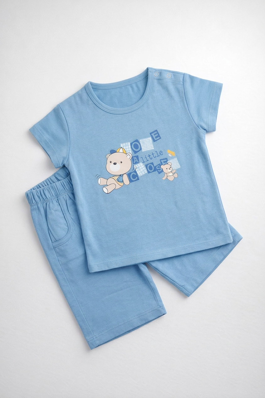 Knicker Suit Teddy Bear Theme Print