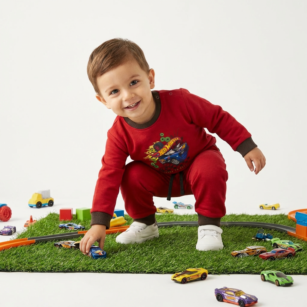 Pajama Suit fleece Hot wheels - Little Hug