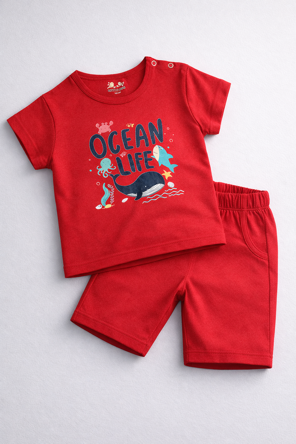 Knicker Suit Ocean Life Theme Print