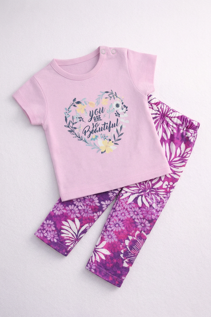 Girls Tight Suit Beautiful Print