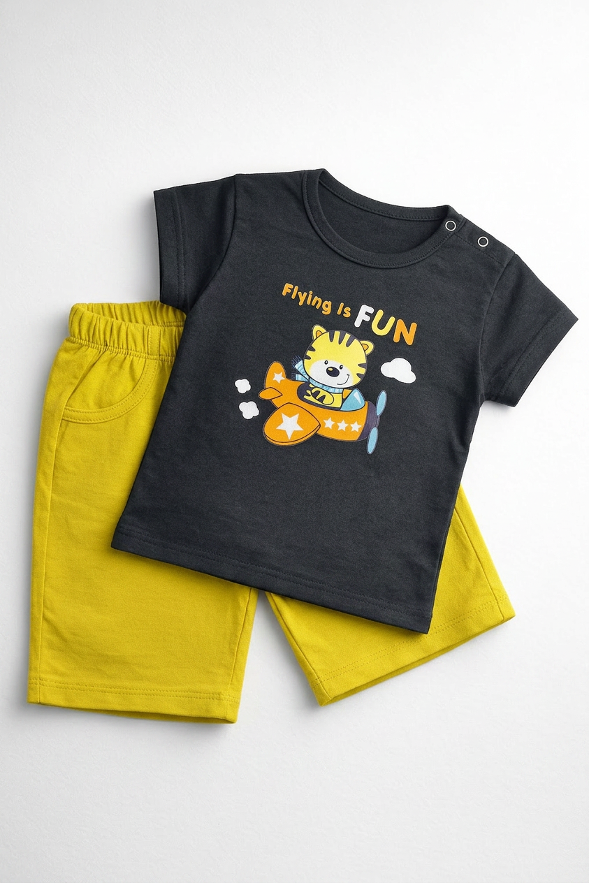 Knicker Suit Aeroplan Theme Print
