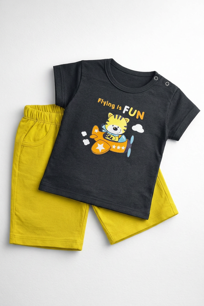 Knicker Suit Aeroplan Theme Print