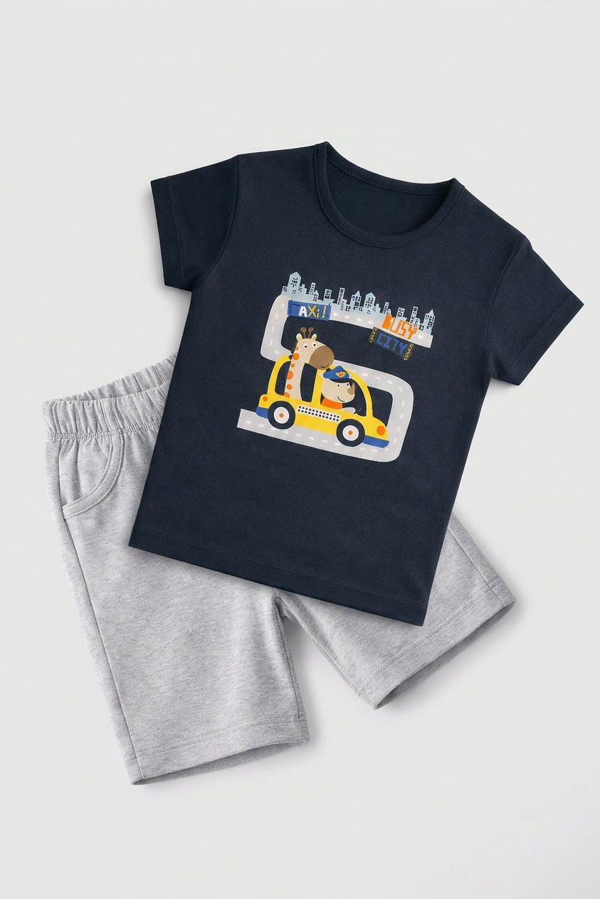 Knicker Suit Taxi Theme Print