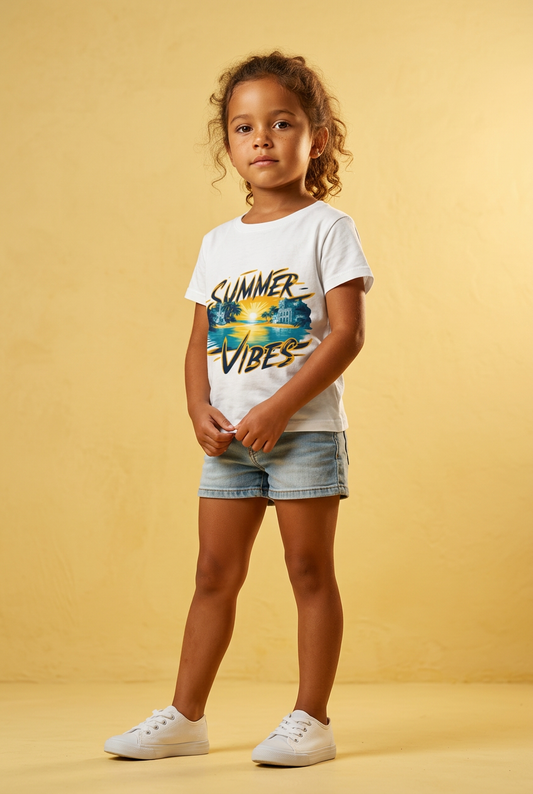 T-Shirt Summer Vibes Theme Print