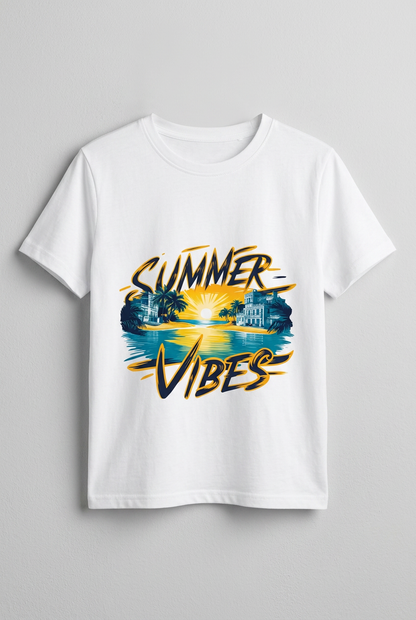 T-Shirt Summer Vibes Theme Print
