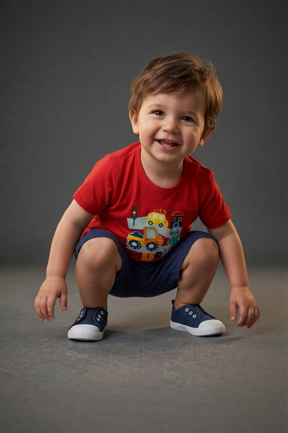 Knicker Suit Truck Print