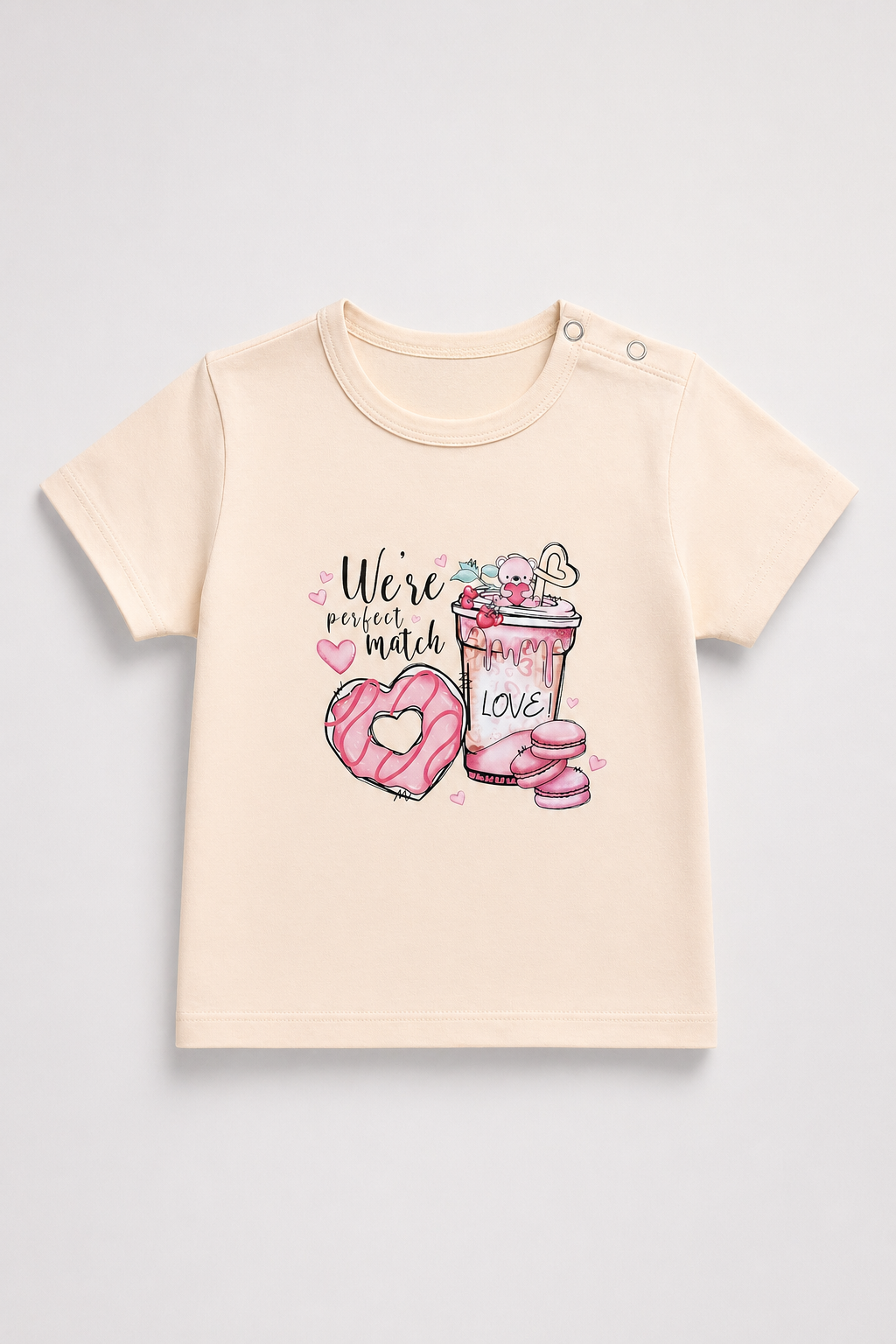 Girls Tight Suit Donut & Cookies Print
