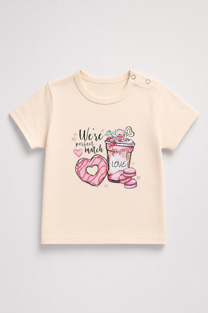 Girls Tight Suit Donut & Cookies Print